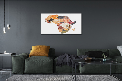 Glass print Spices map