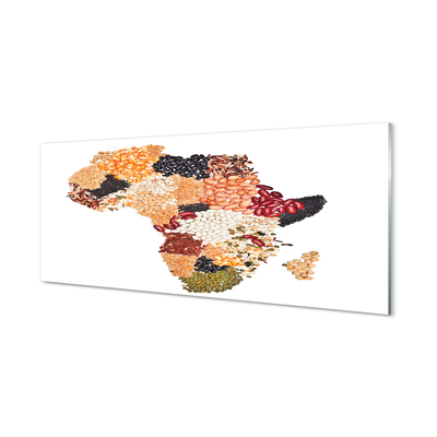 Glass print Spices map