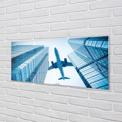 Glass print Building sky plane