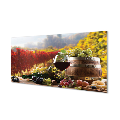 Glass print Fall wine glass