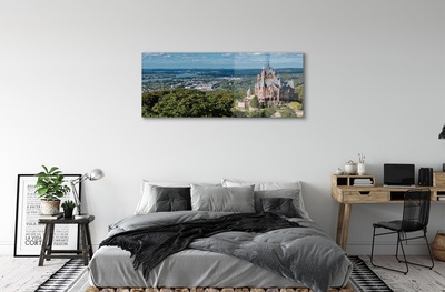 Glass print Germany panorama of the castle of the city