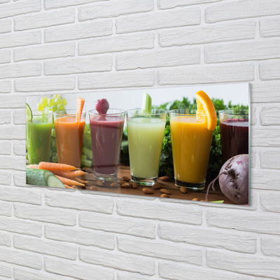 Glass print Vegetables fruit cocktails