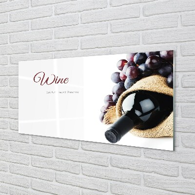 Glass print Grape wine
