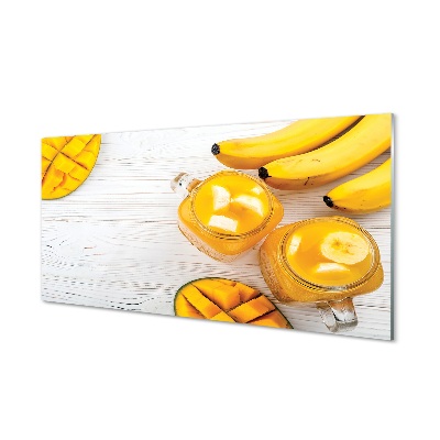 Glass print Smoothie mango banana