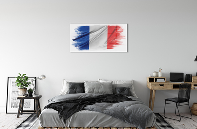 Glass print The flag of france