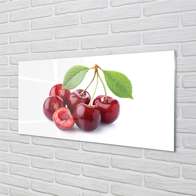 Glass print Cherries