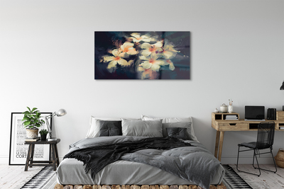 Glass print Picture of flowers