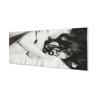 Glass print Sleeping woman