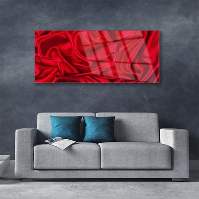 Glass Print Cashmere art red