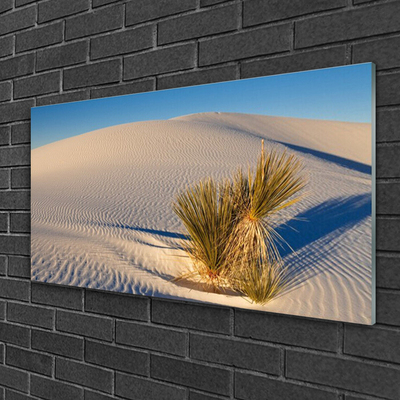 Glass Print Desert landscape brown green