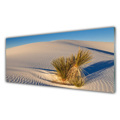 Glass Print Desert landscape brown green