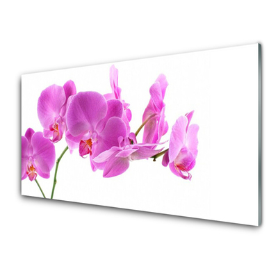 Glass Print Flowers floral pink