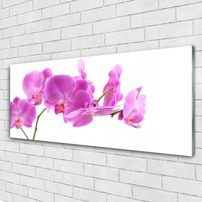 Glass Print Flowers floral pink