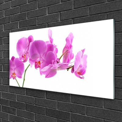 Glass Print Flowers floral pink