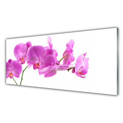 Glass Print Flowers floral pink