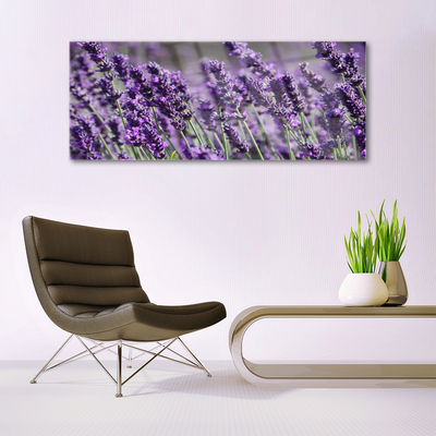 Glass Print Flowers floral purple