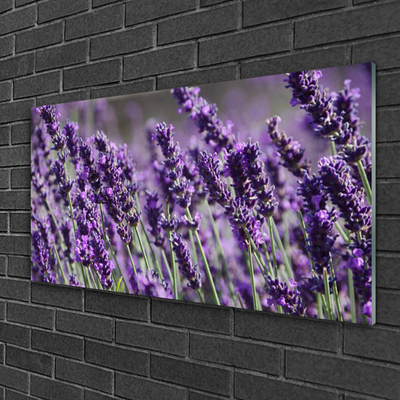 Glass Print Flowers floral purple