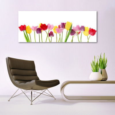 Glass Print Tulips floral multi