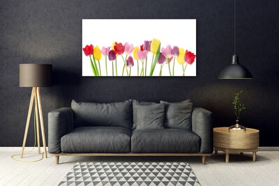 Glass Print Tulips floral multi