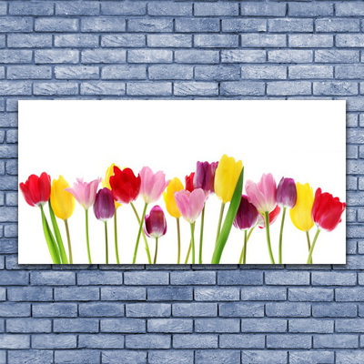 Glass Print Tulips floral multi