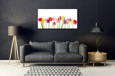 Glass Print Tulips floral multi