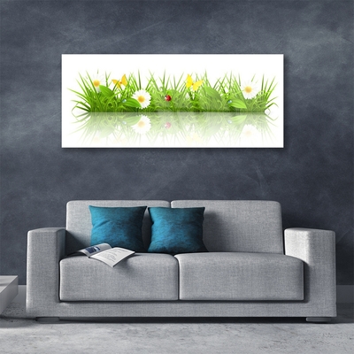 Glass Print Grass nature green