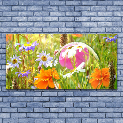 Glass Print Flowers nature multi