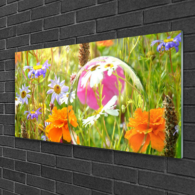 Glass Print Flowers nature multi