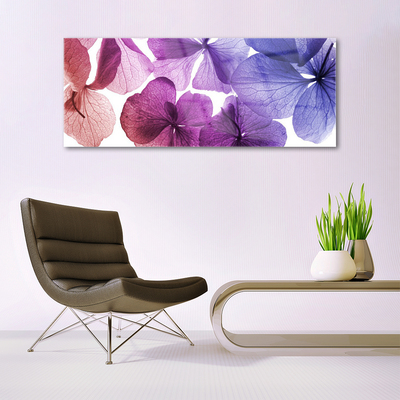 Glass Print Flowers floral pink purple