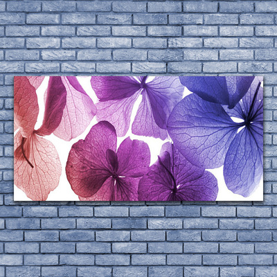 Glass Print Flowers floral pink purple