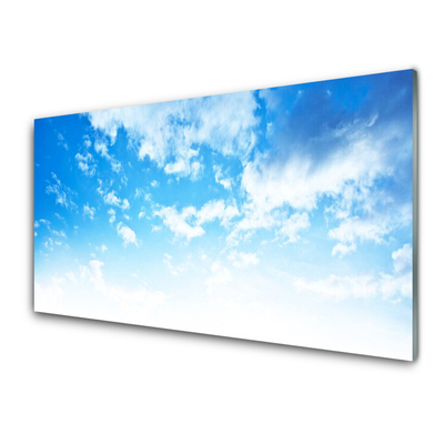 Glass Print Sky landscape blue white