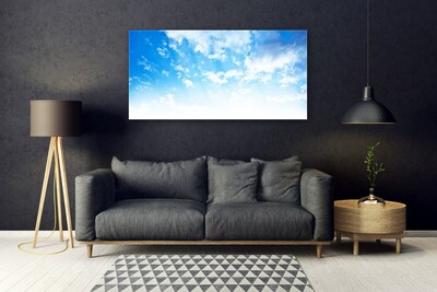 Glass Print Sky landscape blue white