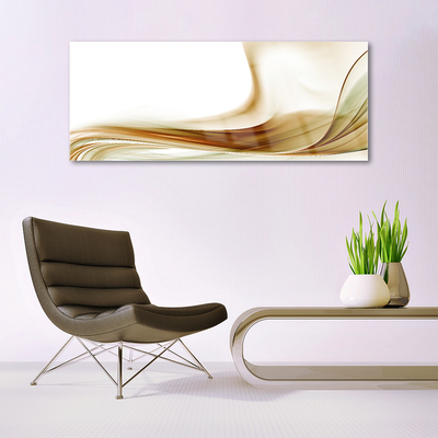 Glass Wall Art Abstract art green grey white