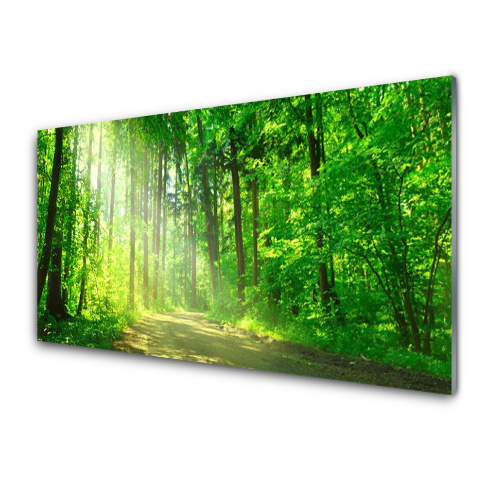 green glass wall art