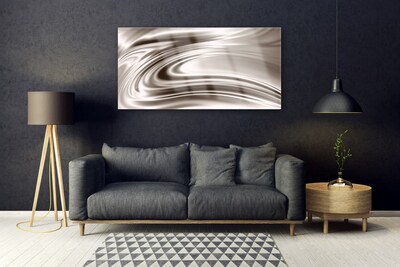 Glass Wall Art Abstract art grey brown