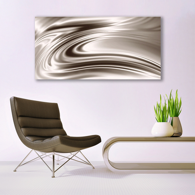 Glass Wall Art Abstract art grey brown