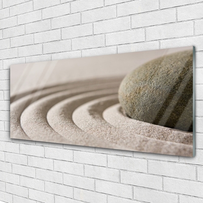 Glass Wall Art Sandstone art grey