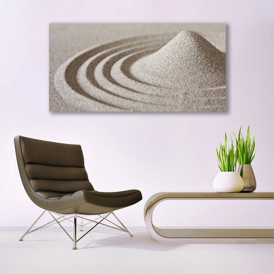 Glass Wall Art Sand art grey