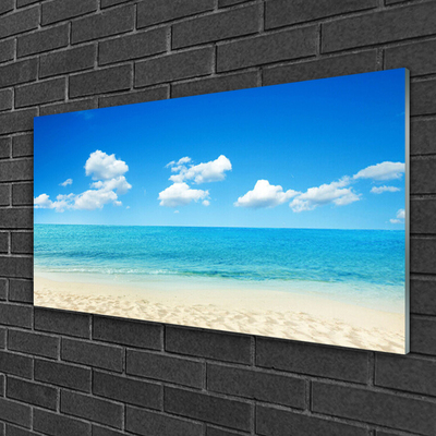Tulup Canvas print Wall art on 125x50 Image PictureSun Sea Beach Landscape 