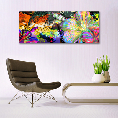 Glass Wall Art Abstract art multi