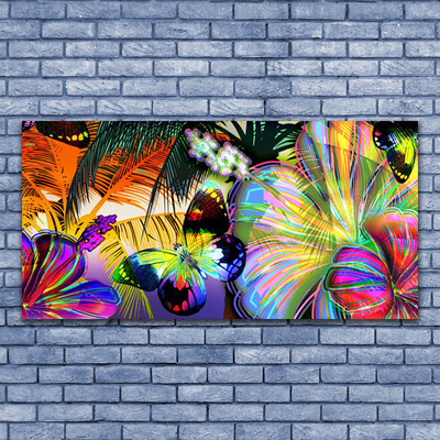 Glass Wall Art Abstract art multi