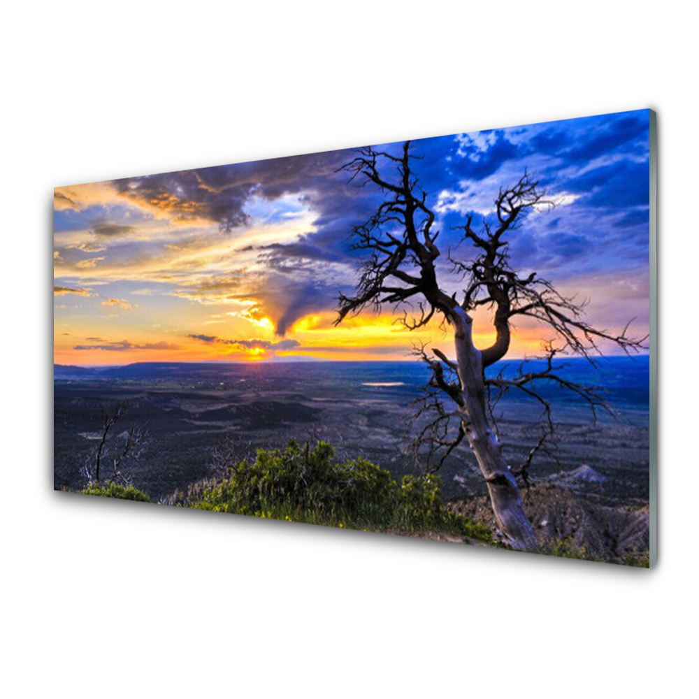 landscape glass wall art