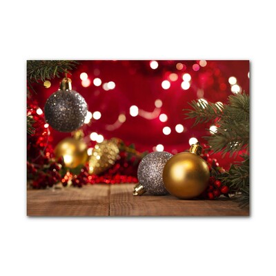 Glass Wall Art Christmas tree balls Christmas Decorations