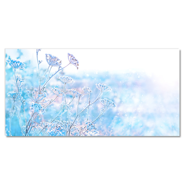 Glass Print Winter Snow Christmas