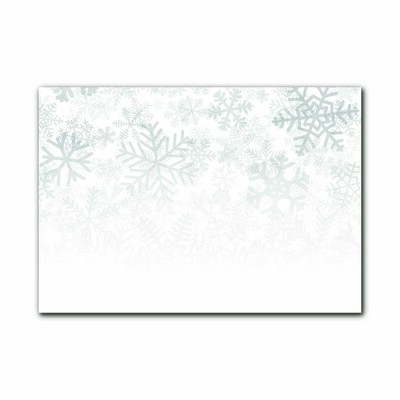 Glass Wall Art Winter Snow Snowflakes