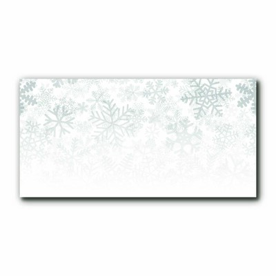 Glass Wall Art Winter Snow Snowflakes