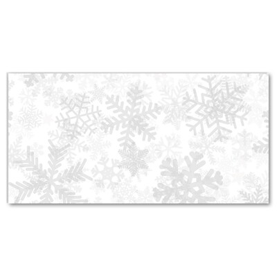 Glass Print Winter Snow Snowflakes