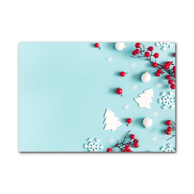 Glass Wall Art Snowflakes Christmas Ornaments