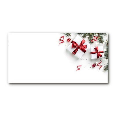 Glass Print Holy Christmas Gifts Twigs