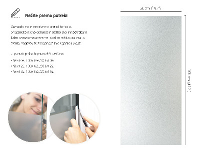 Privacy window film frosted